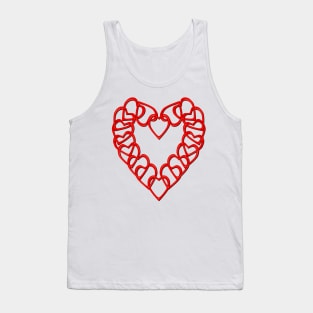 Interlocked Heart Knots Tank Top